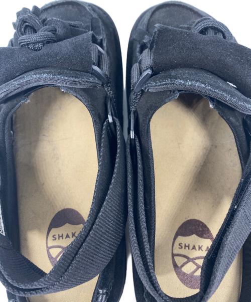 shaka（シャカ）shaka (シャカ) MOC MULE TASSEL SUEDE サンダル ブラック サイズ:25cmの古着・服飾アイテム