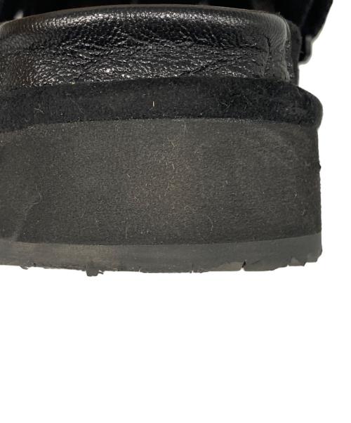 shaka（シャカ）shaka (シャカ) MOC MULE TASSEL SUEDE サンダル ブラック サイズ:25cmの古着・服飾アイテム