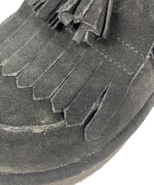 shaka（シャカ）shaka (シャカ) MOC MULE TASSEL SUEDE サンダル ブラック サイズ:25cmの古着・服飾アイテム