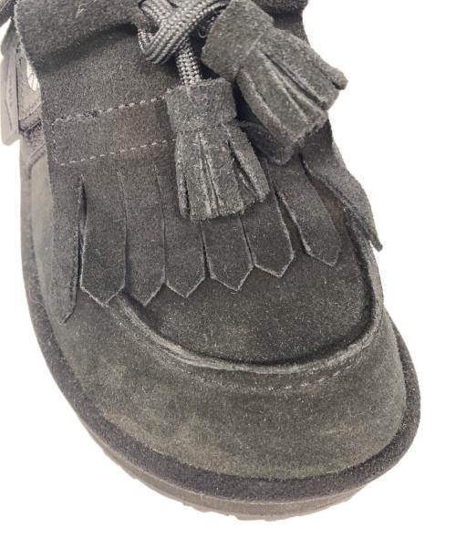 shaka（シャカ）shaka (シャカ) MOC MULE TASSEL SUEDE サンダル ブラック サイズ:25cmの古着・服飾アイテム