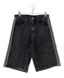 adidas（アディダス）の古着「FIREBIRD ADICOLOR DENIM SHORTS」｜ブラック