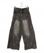 ARGUECULTUREアルグエカルチャー）の古着「high-waisted casual pants」｜ブラック