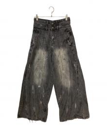 ARGUECULTURE（アルグエカルチャー）の古着「high-waisted casual pants」｜ブラック