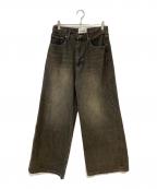SEEKSOLEシークソール）の古着「over dye buggy denim」｜グレー