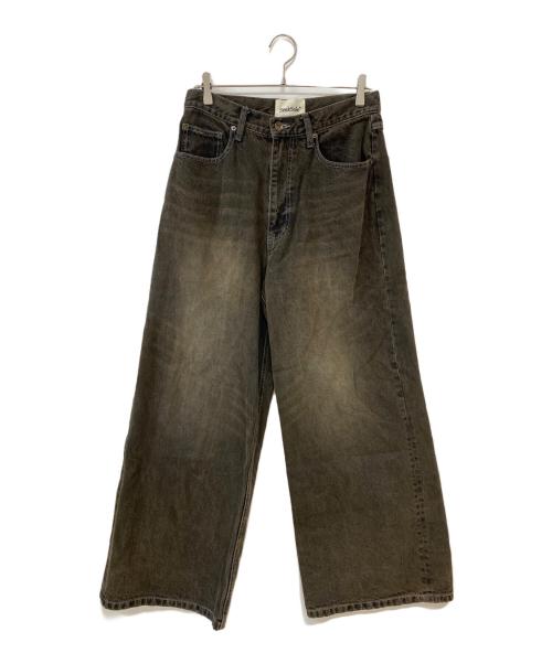 SEEKSOLE（シークソール）SEEKSOLE (シークソール) over dye buggy denim グレー サイズ:Lの古着・服飾アイテム
