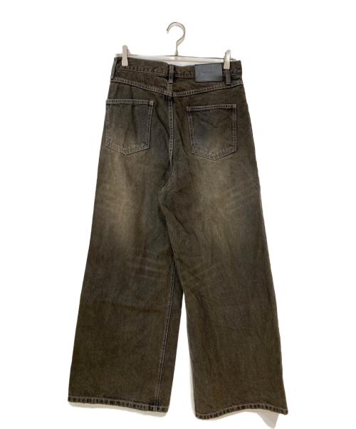 SEEKSOLE（シークソール）SEEKSOLE (シークソール) over dye buggy denim グレー サイズ:Lの古着・服飾アイテム