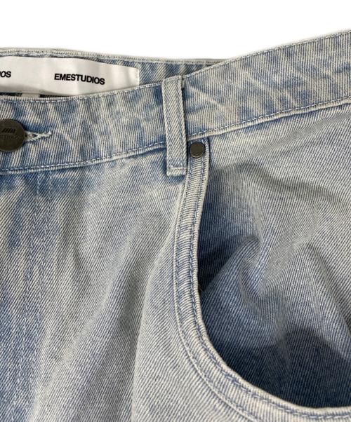 EMESTUDIOS（エメ スタジオズ）EMESTUDIOS (エメ スタジオズ) 立体裁断デニムパンツ インディゴ サイズ:44の古着・服飾アイテム