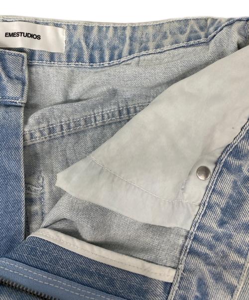 EMESTUDIOS（エメ スタジオズ）EMESTUDIOS (エメ スタジオズ) 立体裁断デニムパンツ インディゴ サイズ:44の古着・服飾アイテム