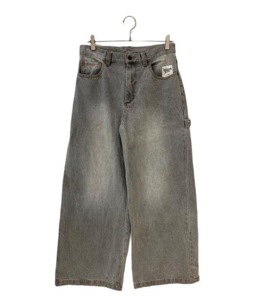 YOUNGER SONG（ヤンガーソング）YOUNGER SONG (ヤンガーソング) Clover logo buggy denim グレー サイズ:Mの古着・服飾アイテム