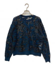 Ameri（アメリ）の古着「DEVORER FLOWER SHEER TOP」｜ネイビー