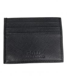 POLO RALPH LAUREN（ポロ・ラルフローレン）の古着「サフィアーノ レザー カード ケース」｜ブラック