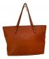 COACH (コーチ) Large Signature Embossed Leather Tote オレンジ：12000円