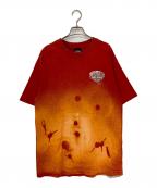 HARLEY-DAVIDSONハーレーダビッドソン）の古着「MOTHER ROAD プリントTシャツ」｜レッド