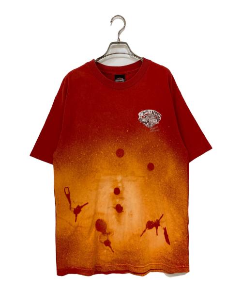 HARLEY-DAVIDSON（ハーレーダビッドソン）HARLEY-DAVIDSON (ハーレーダビッドソン) MOTHER ROAD プリントTシャツ レッド サイズ:Lの古着・服飾アイテム