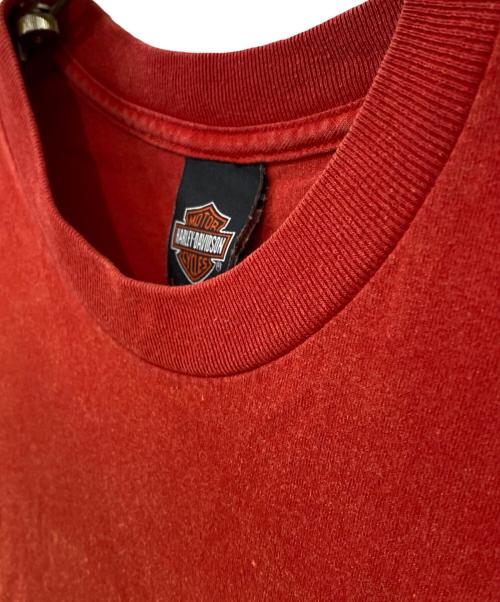 HARLEY-DAVIDSON（ハーレーダビッドソン）HARLEY-DAVIDSON (ハーレーダビッドソン) MOTHER ROAD プリントTシャツ レッド サイズ:Lの古着・服飾アイテム