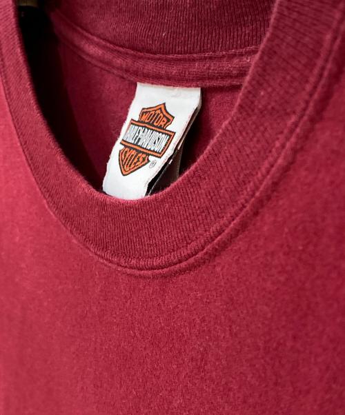 HARLEY-DAVIDSON（ハーレーダビッドソン）HARLEY-DAVIDSON (ハーレーダビッドソン) QATAR DOHA プリントTシャツ レッド サイズ:XLの古着・服飾アイテム