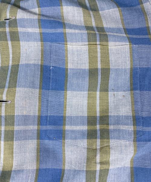 ARROW（アロー）ARROW (アロー) 60-70s USA製 ヴィンテージチェックシャツ ブルー サイズ:Mの古着・服飾アイテム