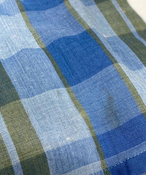 ARROW（アロー）ARROW (アロー) 60-70s USA製 ヴィンテージチェックシャツ ブルー サイズ:Mの古着・服飾アイテム