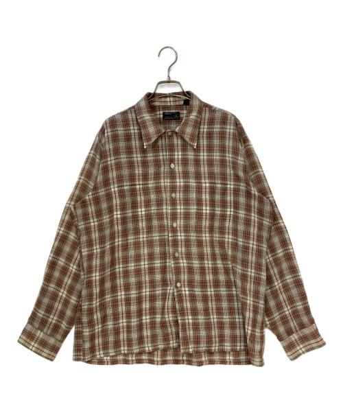 JC PENNEY（ジェーシーペニー）JC PENNEY (ジェーシーペニー) 70-80s 長袖チェックシャツ レッド サイズ:Lの古着・服飾アイテム