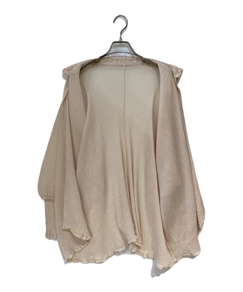 me ISSEY MIYAKE（ミーイッセイ ミヤケ）me ISSEY MIYAKE (ミーイッセイ ミヤケ) 長袖ブラウス ベージュ サイズ:Freeの古着・服飾アイテム