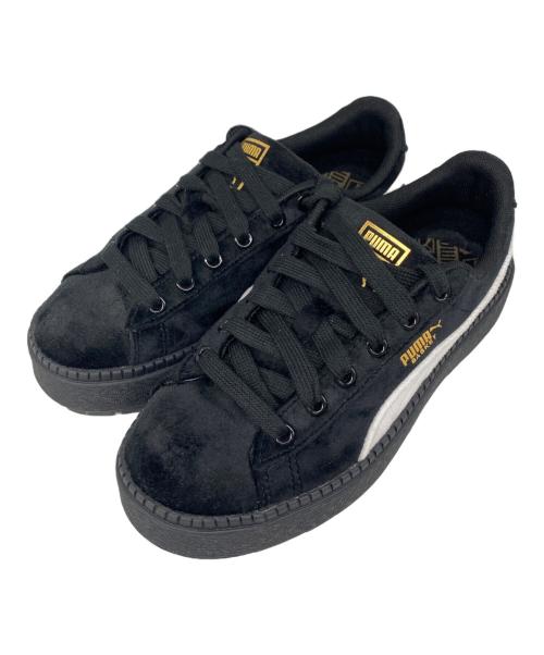 PUMA（プーマ）PUMA (プーマ) Platform Trace V ローカットスニーカー Black/White サイズ:24cmの古着・服飾アイテム