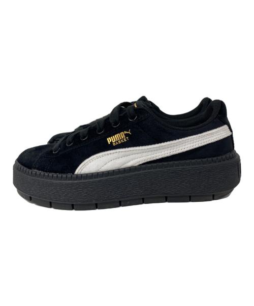 PUMA（プーマ）PUMA (プーマ) Platform Trace V ローカットスニーカー Black/White サイズ:24cmの古着・服飾アイテム