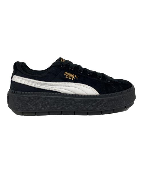 PUMA（プーマ）PUMA (プーマ) Platform Trace V ローカットスニーカー Black/White サイズ:24cmの古着・服飾アイテム