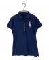 POLO ESTABLISHED 67（ポロ・エスタブリッシュト・シックスティセブン）の古着「ラインストーンビッグポニーポロシャツ」｜ネイビー