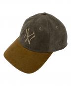 New Era×JOURNAL STANDARDニューエラ×ジャーナルスタンダード）の古着「別注 920 NY ACT」｜ブラウン×グレー