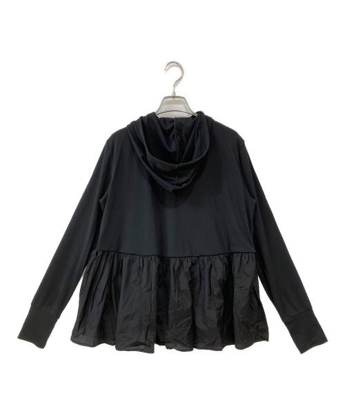 UNFILO（アンフィーロ）UNFILO (アンフィーロ) UVカット ラッシュガード ペプラムフーディ ブラック サイズ:Mの古着・服飾アイテム