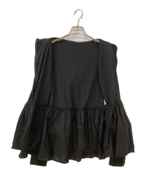 UNFILO（アンフィーロ）UNFILO (アンフィーロ) UVカット ラッシュガード ペプラムフーディ ブラック サイズ:Mの古着・服飾アイテム