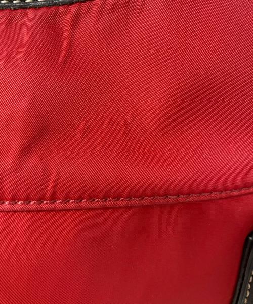BURBERRY BLUE LABEL（バーバリー ブルー レーベル）BURBERRY BLUE LABEL (バーバリー ブルー レーベル) ノバチェックトートバッグ レッドの古着・服飾アイテム