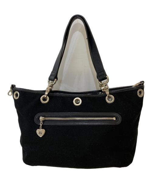BURBERRY BLUE LABEL（バーバリー ブルー レーベル）BURBERRY BLUE LABEL (バーバリー ブルー レーベル) ノバチェックキャンバストートバッグ ブラック サイズ:なしの古着・服飾アイテム