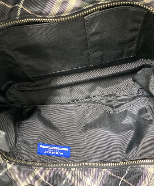 BURBERRY BLUE LABEL（バーバリー ブルー レーベル）BURBERRY BLUE LABEL (バーバリー ブルー レーベル) ノバチェックキャンバストートバッグ ブラック サイズ:なしの古着・服飾アイテム