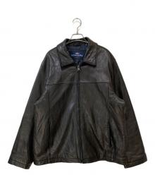 DOCKERS（ドッカーズ）の古着「90s 裏地キルティング レザージャケット」｜ブラック