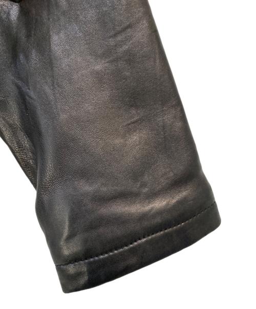 DOCKERS（ドッカーズ）DOCKERS (ドッカーズ) 90s 裏地キルティング レザージャケット ブラック サイズ:Lの古着・服飾アイテム