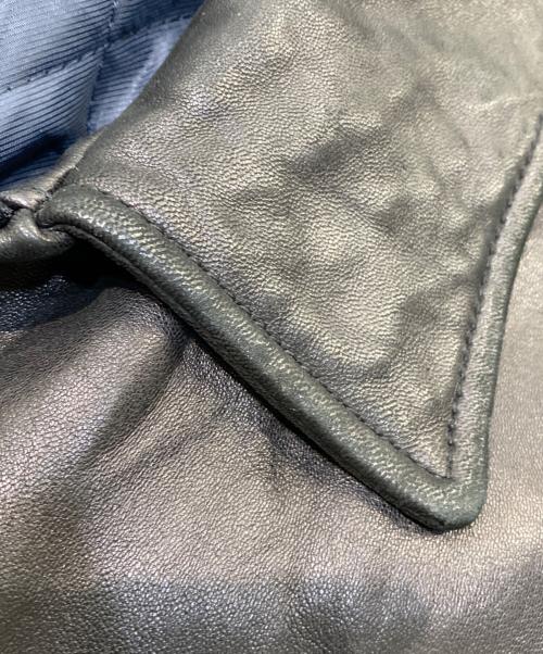 DOCKERS（ドッカーズ）DOCKERS (ドッカーズ) 90s 裏地キルティング レザージャケット ブラック サイズ:Lの古着・服飾アイテム