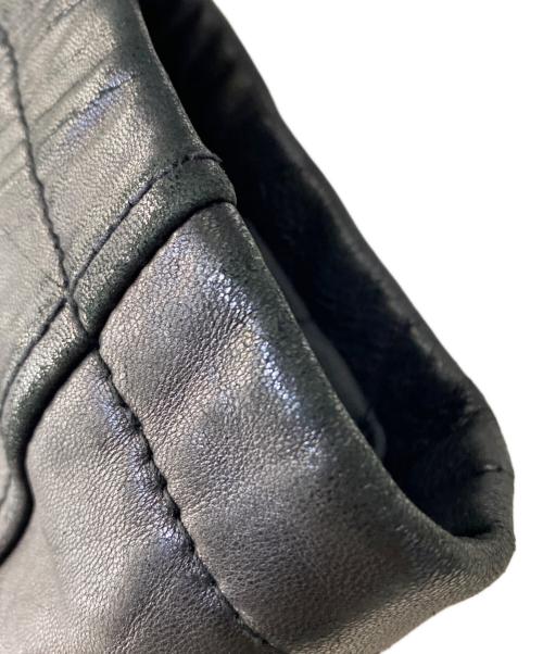 DOCKERS（ドッカーズ）DOCKERS (ドッカーズ) 90s 裏地キルティング レザージャケット ブラック サイズ:Lの古着・服飾アイテム