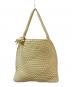 ECoDAY（エコデイ）の古着「Glossy Woven Tote Bag」｜ベージュ