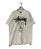 stussyステューシー）の古着「WORLD TOUR TEE」｜ホワイト