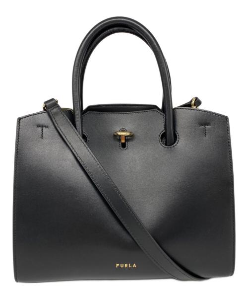 FURLA（フルラ）FURLA (フルラ) GENESI 2WAYショルダーバッグ ブラックの古着・服飾アイテム