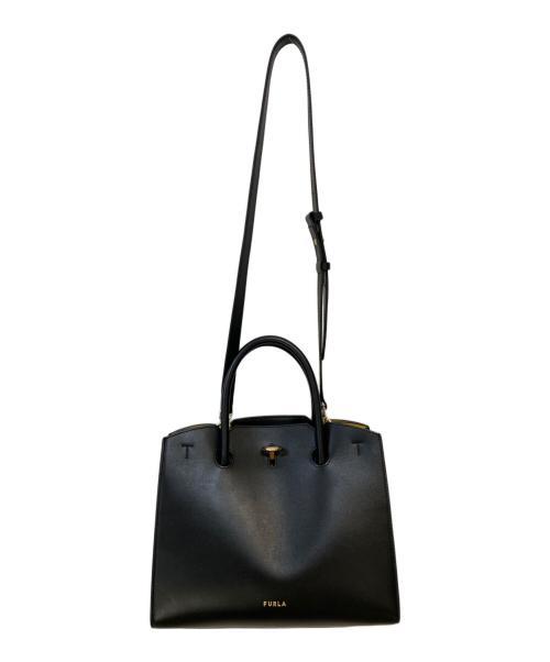 FURLA（フルラ）FURLA (フルラ) GENESI 2WAYショルダーバッグ ブラックの古着・服飾アイテム