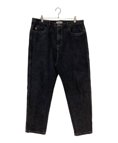 S/DOUBLE（エスダブル）S/DOUBLE (エスダブル) Embroidered Denim Standard Jean フェードブラック サイズ:91cm (W36)の古着・服飾アイテム