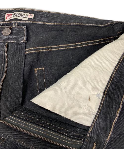 S/DOUBLE（エスダブル）S/DOUBLE (エスダブル) Embroidered Denim Standard Jean フェードブラック サイズ:91cm (W36)の古着・服飾アイテム
