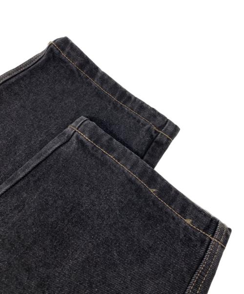 S/DOUBLE（エスダブル）S/DOUBLE (エスダブル) Embroidered Denim Standard Jean フェードブラック サイズ:91cm (W36)の古着・服飾アイテム