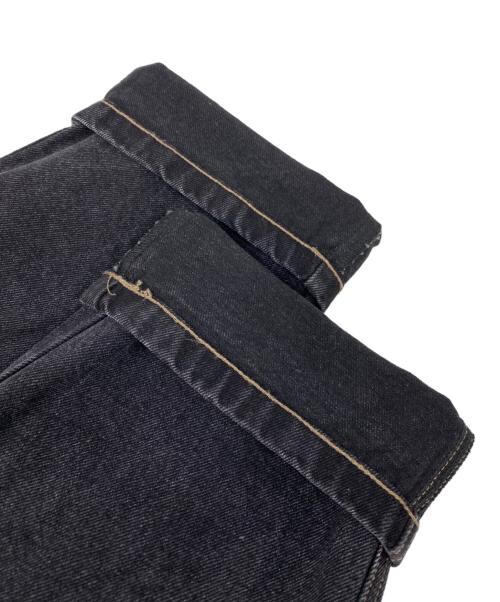 S/DOUBLE（エスダブル）S/DOUBLE (エスダブル) Embroidered Denim Standard Jean フェードブラック サイズ:91cm (W36)の古着・服飾アイテム
