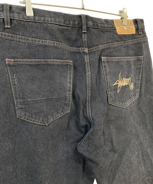 S/DOUBLE（エスダブル）S/DOUBLE (エスダブル) Embroidered Denim Standard Jean フェードブラック サイズ:91cm (W36)の古着・服飾アイテム