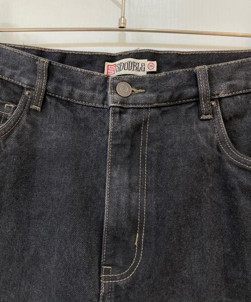 S/DOUBLE（エスダブル）S/DOUBLE (エスダブル) Embroidered Denim Standard Jean フェードブラック サイズ:91cm (W36)の古着・服飾アイテム