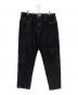S/DOUBLE（エスダブル）の古着「Embroidered Denim Standard Jean」｜フェードブラック