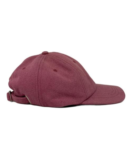 stussy（ステューシー）stussy (ステューシー) Canvas Big Basic Low Pro Cap ピンクの古着・服飾アイテム